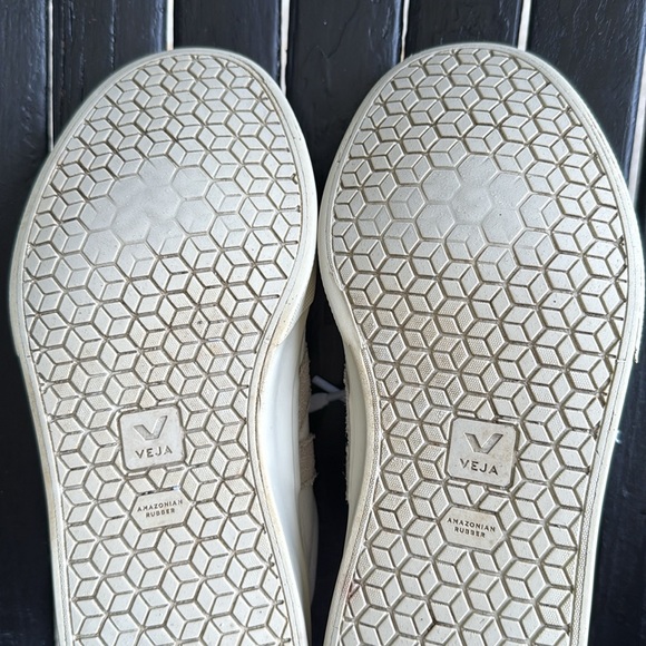Veja White and Tan Sneakers - Picture 12 of 14